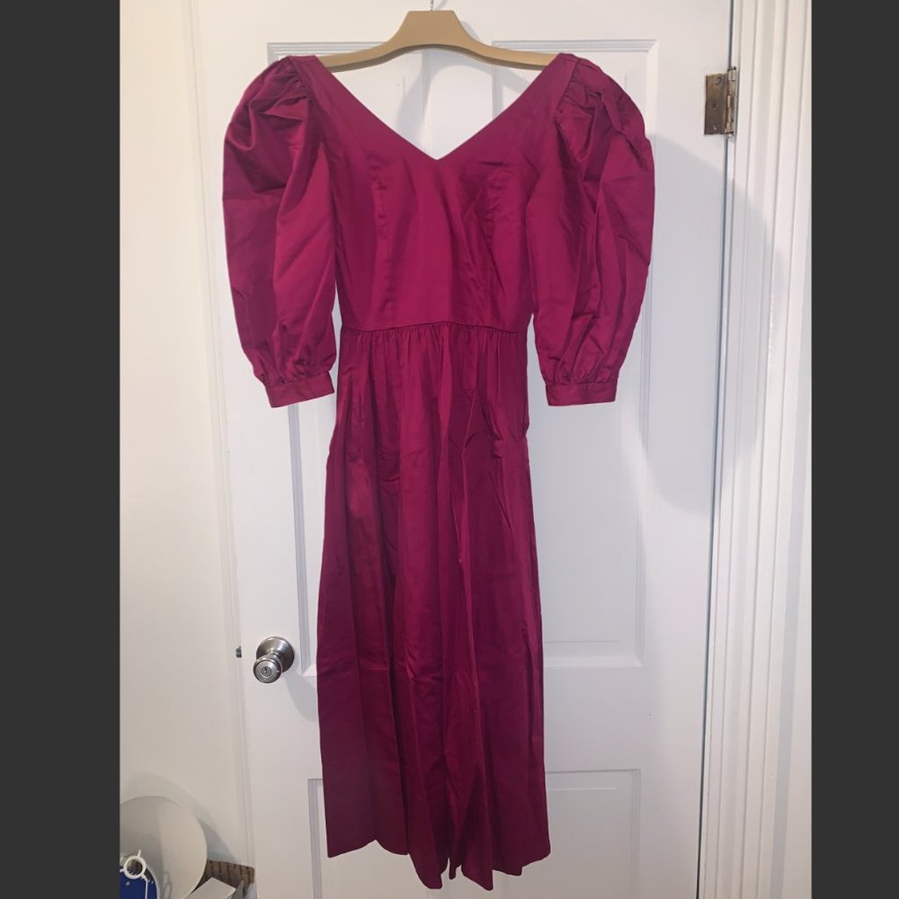 Fuschia Laura Ashley Dress - Vintage - like Batsheva